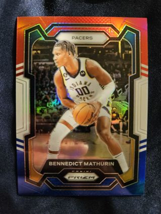 2023-24 Panini Prizm R/W/B Prizm Bennedict Mathurin