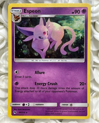 Pokemon TCG Espeon 89/214 Holo 