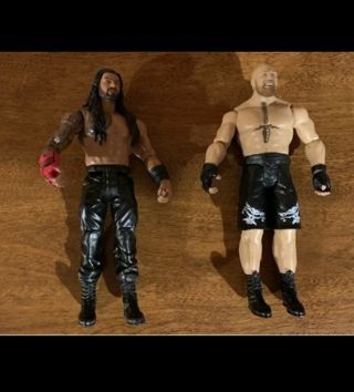 Mattel WWE Brock Lesnar And Roman Reigns 6" inch Action Wrestling Figures
