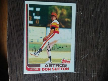 Don Sutton Astros 1982 Topps