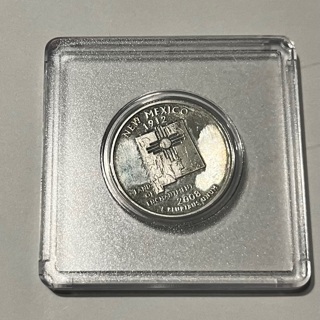 Circulated 2008 S New Mexico  Silver Proof State quarter 