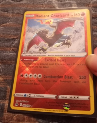 Radiant Charizard Pokémon Card