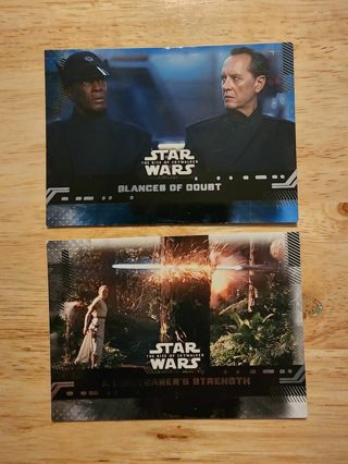 2 Star Wars cards