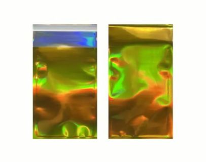 ↗️NEW⭕(1) 3.54"× 5.12" GOLD Holographic/Metallic Self Sealing Mailer⭕