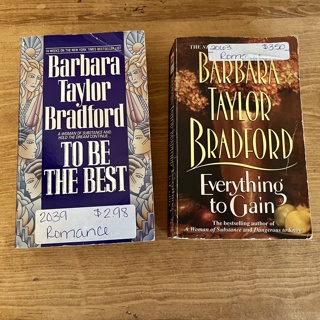 Two (2) Paperback Books Lot by Barbara Taylor Bradford 