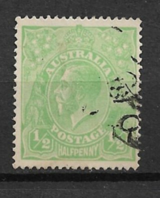 1918 Australia Sc60 ½p King George V used