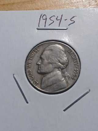 1954-S Jefferson Nickel! 17