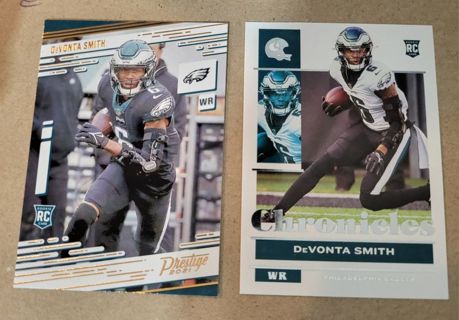 2021 Chronicles DeVonta Smith Rookie Cards Philadelphia Eagles