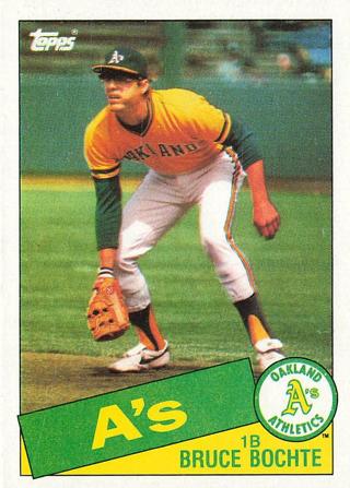 Bruce Bochte 1985 Topps Oakland Athletics