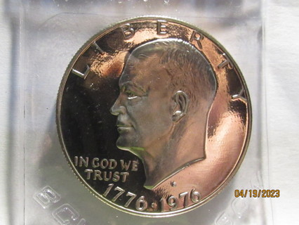 ★★ 1976-S EISENHOWER SILVER DOLLAR ★★ **PROOF BICENTENIAL - 40% FINESS**