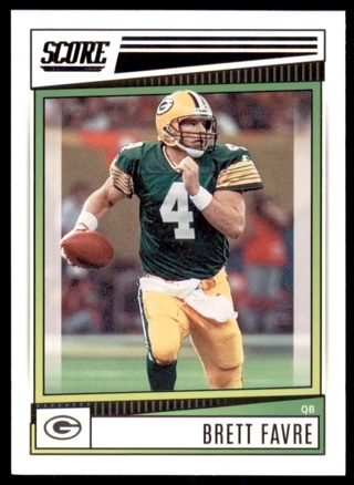 2022 Score Football Base #101 Brett Favre - Green Bay Packers