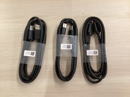NEW HDMI DISPLAY PORT & USB CABLES FOR MONITORS