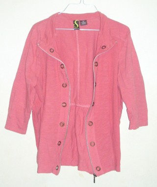 (XL) Grummet 3/4 Sleeve Jacket