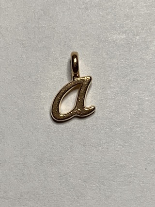 ♥GOLD INITIAL LETTER CHARMS~#A2~FREE SHIPPING♥