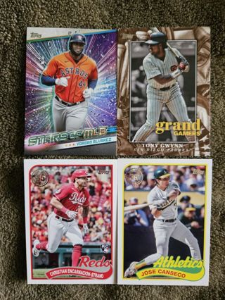 Four 2024 Topps Inserts