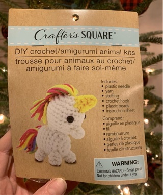 Crafter’s Square DIY Crochet Kit Unicorn - NEW