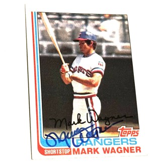 1982 Topps #443 Mark Wagner AUTOGRAPHED!!! Rangers