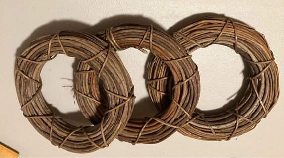 3 Wood Wreaths