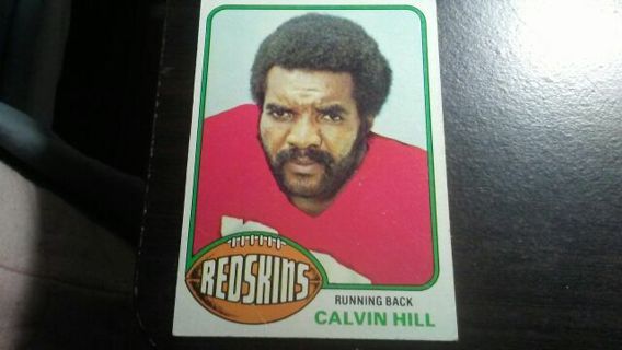 1976 TOPPS CALVIN HILL WASHINGTON REDSKINS FOOTBALL CARD# 131