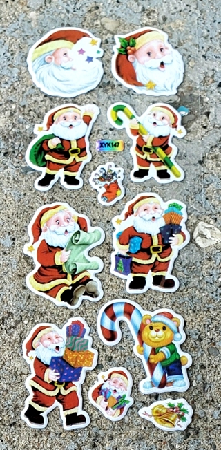 CHRISTMAS PUFFY VINYL STICKERS STYLE 11