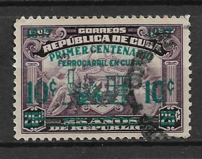 1937 Cuba Sc355 Centenary of Cuban Railroad used 