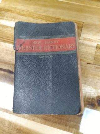 Antique New handy Webster dictionary