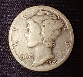 COIN 1926 S DIME GOOD CONDITION AND 90% SILVER THESE SELL FOR 13.50 AND UP CHECK GOOGLE STEAL MINE!