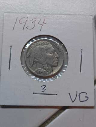 1934 Buffalo Nickel! 38.3