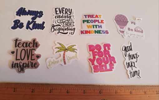 8 Stickers with Inspirational Sayings (#2)