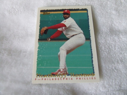 1995 Heathcliff Slocumb Philadelphia Phillies Topps Card #88