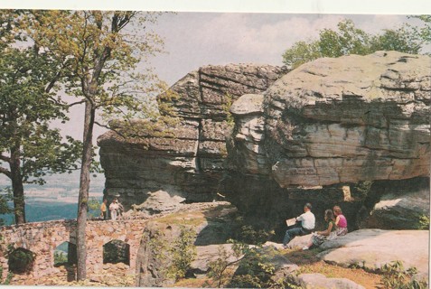 Vintage Unused Postcard: w: Balanced Rock, Rock City, Chattanooga, TN