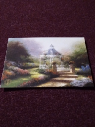 Thomas Kinkade Postcard - The Hidden Gazebo