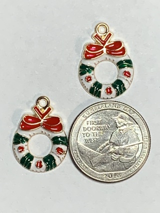 CHRISTMAS CHARMS~#20~SET OF 2 CHARMS~SET 2~FREE SHIPPING!