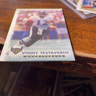 1995 scoreboard experience Vinny testaverde football card 