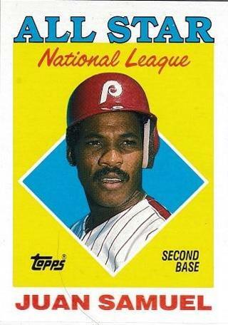 Juan Samuel 1988 Topps All Star Philadelphia Phillies