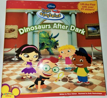 2009 LITTLE EINSTEINS Dinosaurs After Dark softcover 16 pages - stickers