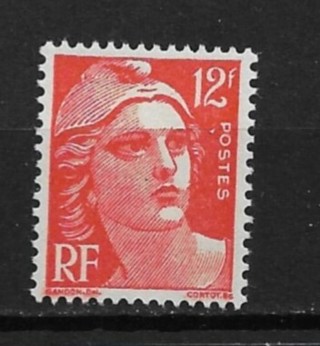 1952 France Sc652 12F Marianne MH