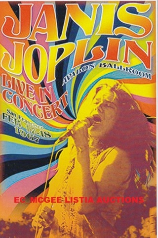 JANIS JOPLIN POSTCARD SIZE CLASSIC ROCK POSTER 