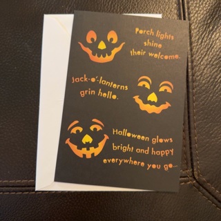 Halloween Card w/Envelope