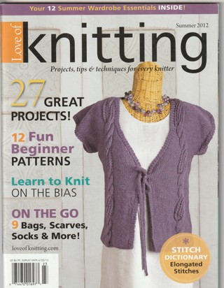 Craft, Knitting Magazine: Love of Knitting, 27 projects