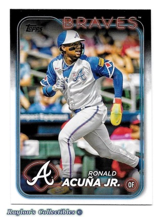  2024 ~ Topps #1 ~ Ronald Acuna Jr. ~ Braves 