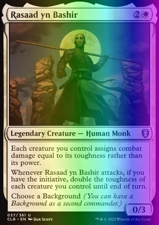 Rasaad yn Bashir (37/1080) Commander Legends Battle for Baldur's Gate NM FOIL