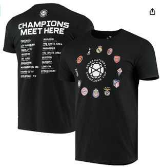 MLS International Champions Cup Men's Size 2 XL  T-Shirt 