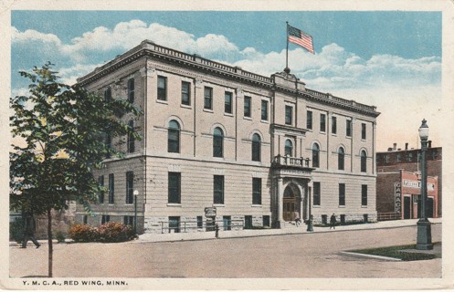 Vintage Used Postcard: 1917 YMCA, Red Wing, MN
