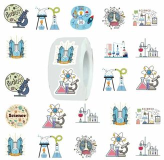 ↗️⭕(10) 1" SCIENCE STICKERS!! (SET 2 of 2)⭕