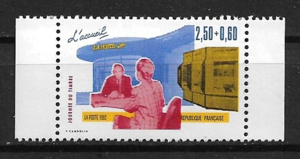 1992 France ScB641 Stamp Day MNH