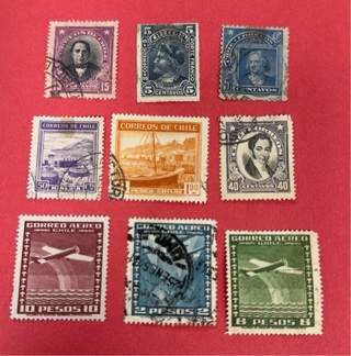 Chile stamp lot