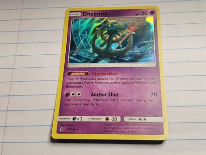 Pokemon Dhelmise holo rare 59/145