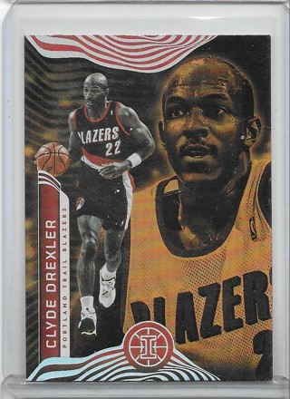 Clyde Drexler 2021-22 Illusions Orange #145