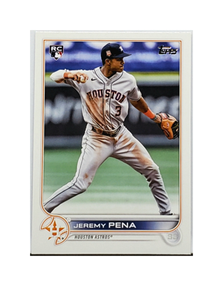 JEREMY PENA ROOKIE "FLAGSHIP" 2022 TOPPS UPDATE #US253, HOUSTON ASTROS, WS MVP!